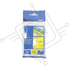 Наклейка ламинированная Brother TZe-611 (6 мм черн/желт, аналог TZ-611)