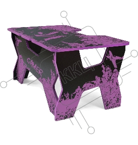 Игровой стол Generic Comfort Gamer2/VS/NP чёрно-фиолетовый (ЛДСП Е1,150 x 90 x 75)