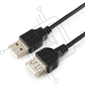 Кабель-удлинитель USB2.0 Cablexpert CC-USB2-AMAF-6B-N, AM/AF, медь, серия Pro, 1.8м, черн, пакет