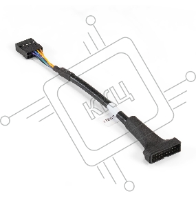 Кабель-переходник USB 2.0-USB 3.0 ExeGate EX-CC-U3U2-0.15 (9pin(F)/19pin(M), 0,15м)