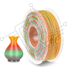 Филамент NVPRINT PETG Rainbow для 3D печати диаметр 1.75мм  длина 330 метров  масса 1 кг