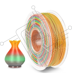 Филамент NVPRINT PETG Rainbow для 3D печати диаметр 1.75мм  длина 330 метров  масса 1 кг