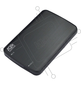 Внешний корпус для HDD/SSD AgeStar 3UB2A12 SATA пластик/алюминий черный 2.5