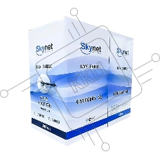 Кабель SkyNet Premium UTP indoor 2x2x0,51, медный, FLUKE TEST, кат.5e, однож., 305 м, box, серый