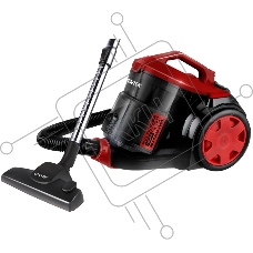 Пылесос Centek CT-2536 черный/красный, 420/2400 Вт, уборка сухая, пылесборник контейнер 2 л