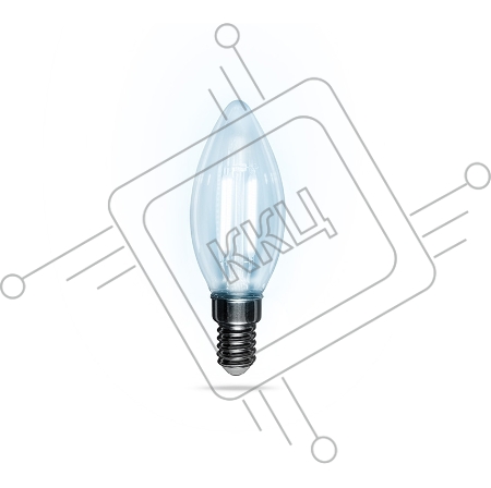 Лампа филаментная REXANT Свеча CN35 9.5 Вт 950 Лм 4000K E14 прозрачная колба