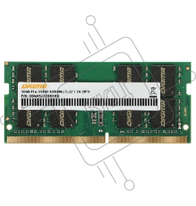 Оперативная память Digma DDR4 16Gb 3200MHz DGMAS43200016D RTL PC4-25600 CL22 SO-DIMM 260-pin 1.2В dual rank Ret