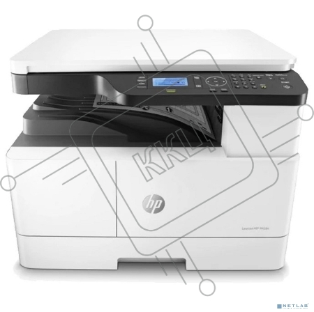 МФУ HP LaserJet MFP M438n, принтер/сканер/копир, (A3, скор. печ. 22 стр/мин, разр. скан. 600х600, печати 1200х1200, Ethernet (RJ-45), USB)