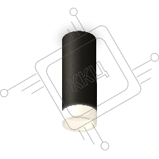 Светильник Ambrella Light XS6343043 SBK/FR черный песок/белый матовый MR16 GU5.3 (C6343, N6248)