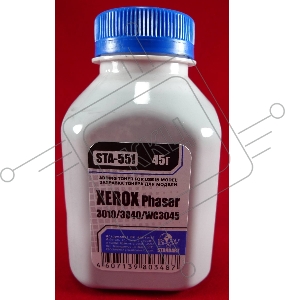 Тонер XEROX Phaser 3040/3010/WC 3045 (фл, 45г) B&W Standart фас России