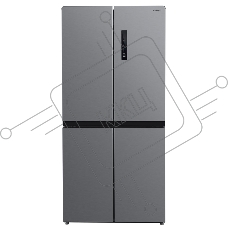 Холодильник Hyundai CM4505FV нержавеющая сталь трехкамерный инвертер Side by Side 304/156л морозилка сбоку
