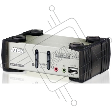 Переключатель консоли электронный, 2 порта PS/1 2 Port USB2.0 KVMP Switch with OSD