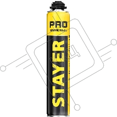 Пена монтажная STAYER PRO 41135, пистолетная, всесезонная, 750мл