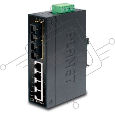 Коммутатор для монтажа в DIN рейку PLANET Technology ISW-501T IP30 Slim Type 5-Port Industrial Fast Ethernet Switch (-40 to 75 degree C)