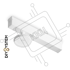 Крепеж трековый для корпуса DIY D70mm 232*70*80 WH белый