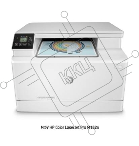 МФУ HP Color LaserJet Pro MFP M182n (7KW54A), принтер/сканер/копир, (А4, чб./цвет 16стр/мин., USB B, LAN)