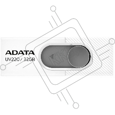 Флеш диск 32GB ADATA UV220, USB 2.0, белый/серый