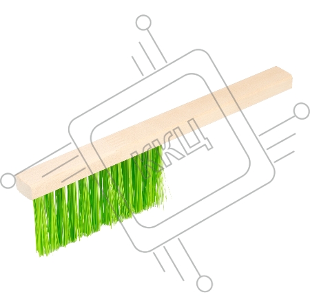 Щетка-сметка 2-рядная, 280 мм, деревянная ручка// Сибртех