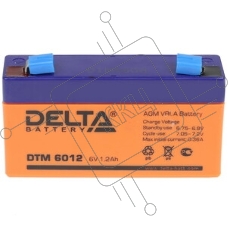 Батарея Delta DTM 6012 (1.2 А\ч, 6В) свинцово- кислотный аккумулятор