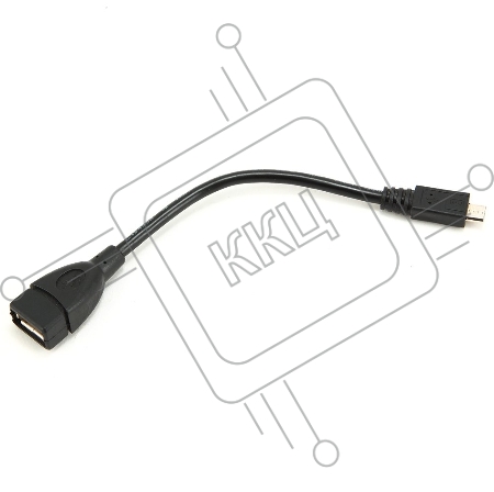 Кабель Gembird/Cablexpert A-OTG-AFBM-001 AF/MicroBM, Кабель USB 2.0 OTG  , 0.15м, пакет 