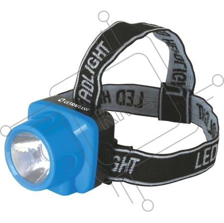 Фонарь ULTRAFLASH LED5374  фонарь налобн аккум 220В. голубой. 0.4 Ватт  LED. 1 реж. пласт. бокс
