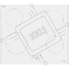 Встраиваемая электрическая панель Korting HK 60003 BW