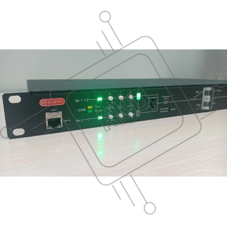 Автоматический ввод резерва Elemy ATS-1203/32/S/E/DO, 1U, 220B, 32A, Ethernet, Digital Output, in (2) C20, out (1) C19 (6) C13