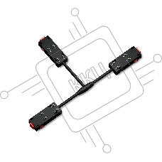 GL1114 BK черный коннектор питания T-образный для шинопровода Magnetic 220V 250*150*18