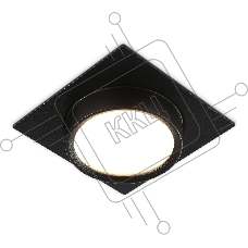 Светильник встраиваемый Ambrella light TN6739 BK черный IP44 GX53 110*110*57