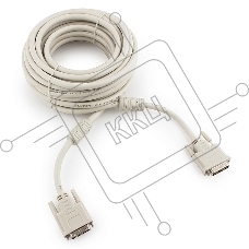Кабель DVI-D dual link Gembird/Cablexpert CC-DVI2-10M, 25M/25M, 10м, экран, феррит.кольца, пакет