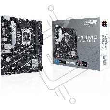 Материнская плата ASUS PRIME B760M-K D4, LGA 1700, Intel B760, 2xDDR4, 4xSATA, 2xM.2, 1xPCIe 4.0 x16, 2xPCIe x1, 1xHDMI, 1xVGA, 1x 2.5Gb LAN, 2xUSB-A 3.2 Gen 1, 2xUSB-A 2.0, 3x3.5 мм, 7.1, mATX