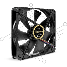 Вентилятор для корпуса ExeGate EX14025S4P-PWM черный, 140 мм, 1200 об/мин, 24 дБ, 4 pin