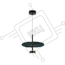 Светильник Ambrella light LH72605 BK/DB черный/синий 6W 3000K D300*260-1770