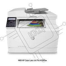 МФУ лазерный HP Color LaserJet Pro M183fw (7KW56A), A4, цветной, печ. до 16 стр/мин., скан. до 15 стр/мин. (ч/б) 8 стр/мин. (цвет), 600 x 600 dpi (печать) 1200x1200dpi (скан.), USB, RJ-45, Wi-Fi, Air Print, Mopria