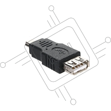 Переходник AF/miniBm USB 2.0 VCOM переходник USB(мама) на miniUSB, CA411