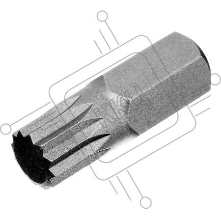 Набор бит HEX, TORX, SPLINE, шестигранный хвостовик 3/8