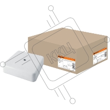 Коробка распаячная КР 75х75х20 ОП белая IP40 | SQ1401-0203 | TDM