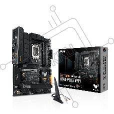 Материнская плата ASUS TUF GAMING B760-PLUS WIFI, LGA 1700, Intel B760, 4xDDR5, 4xSATA, 3xM.2, 1xPCI-E 5.0 x16, 1xPCI-E 3.0 x16, 2xPCI-E 3.0 x1, 1xHDMI, 1xDP, 1x 2.5Gb LAN, 1xUSB-C 3.2 Gen 2x2, 1xUSB-A 3.2 Gen 2, 3xUSB-A 3.2 Gen 1, 1xUSB-A 2.0, 5x3.5 мм, 