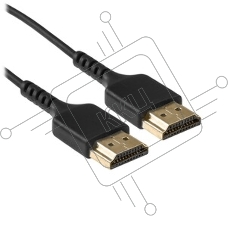 Кабель HDMI C-HM-HM-0.5M Wize,0.5 м, v.2.0, 19M/19M, позол.разъемы, экран, черный, пакет