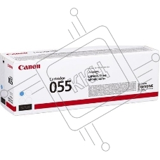 Картридж лазерный Canon 055 C (3015C002) голубой (2100 стр.) для Canon i-SENSYS серий MF740, LBP660.