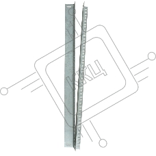 Комплект вертикальных юнитовых направляющих ЦМО (2 шт) для шкафов серии ШРН высотой 18U ШРН-ВН-18