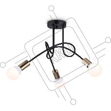 Светильник Ambrella light TR80415/3 BK/GD черный/золото E27/3 max 60W D670*370