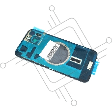 Задняя крышка (стекло) для iPhone 15 Plus (A3094) в сборе со стеклом камеры зеленая