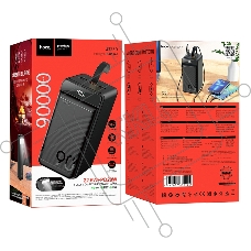 Портативный аккумулятор Hoco J123D, 90000мАч, 3A, с дисплеем, черный
