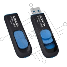 Флеш диск 128GB ADATA UV128, USB 3.0, черный/синий