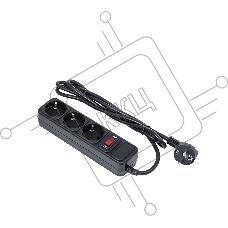 Сетевой фильтр ExeGate EX221179RUS SP-3-3B (3 розетки, 3м, евровилка, черный)