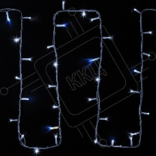 Гирлянда модульная «Дюраплей LED» 20 м, 200 LED, белый каучук, мерцающий Flashing (каждый 5-й диод) свечение белое