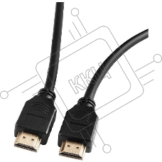Кабель аудио-видео Ultra HD HDMI (m)/HDMI (m) 2м. позолоченные контакты черный