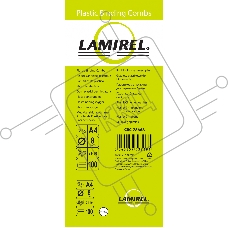 Пружины для переплета пластиковые Fellowes Lamirel LA-7866802 8мм белый 100 шт