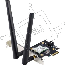 Адаптер ASUS PCE-AX3000 // WI-FI 802.11ax, 2402 + 574Mbpsб PCI-E Adapter, 2 антенны ;90IG0610-MO0R10